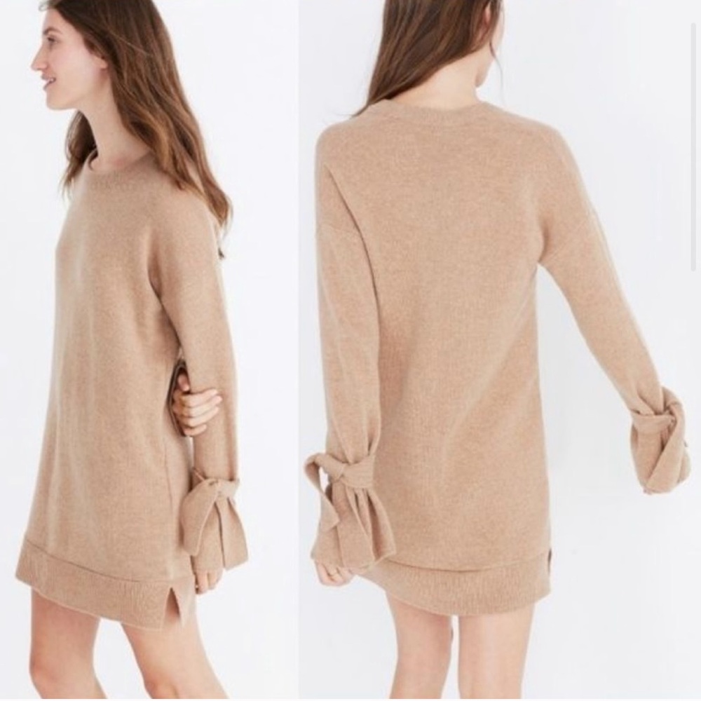 Madewell Camel Wool Sweater Dress size Small